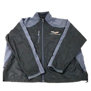 Corvette Windbreaker Jacket Men's Large Ezem